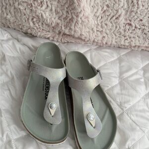 Birkenstock Iridescent Matcha Women’s Thong Sandals